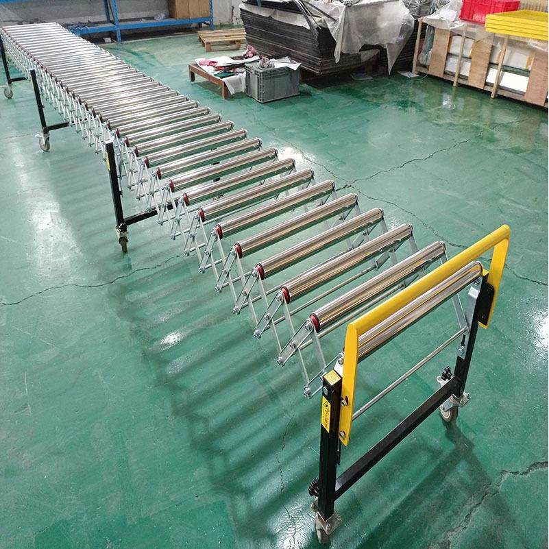 仓库卸货传送带伸缩滚筒输送机滚筒伸缩输送线,淘宝优惠券,粉丝福利购,淘宝优惠卷