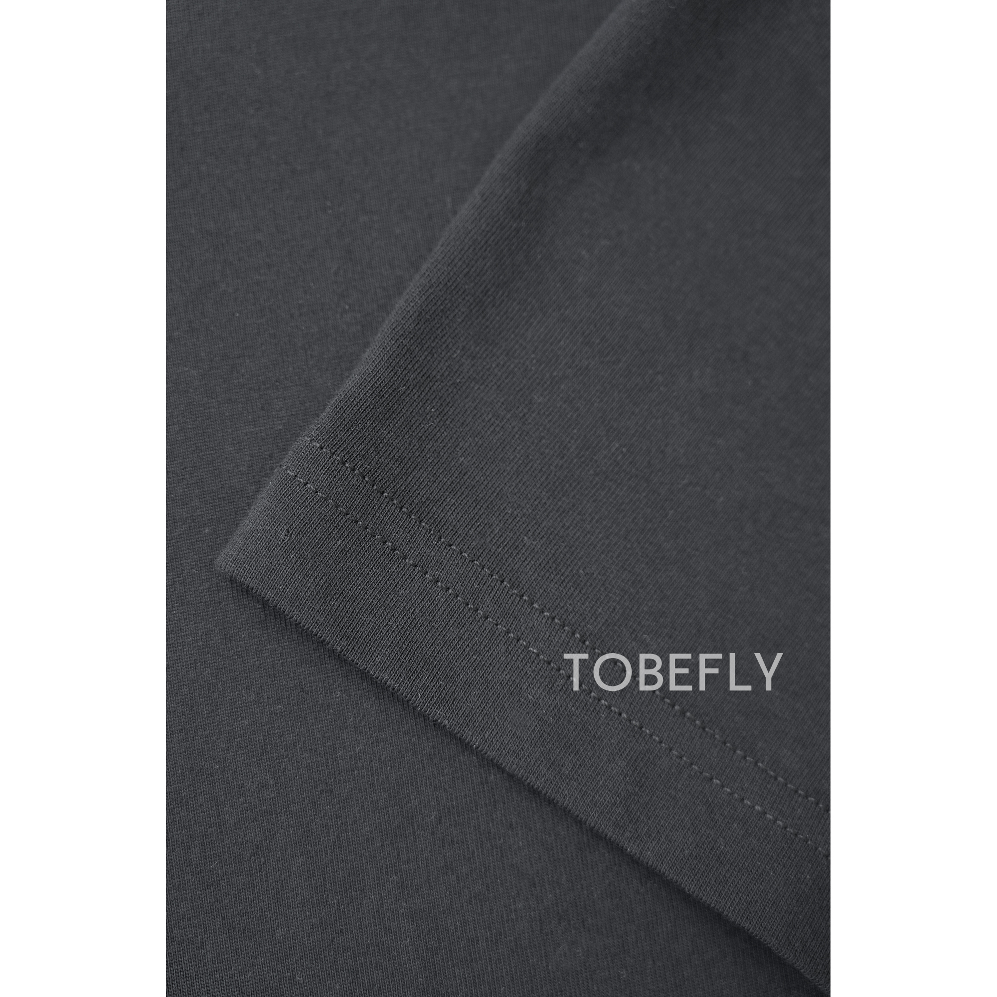 Tobefly230克新疆长绒100棉精梳棉短袖简约百搭宽松纯色T恤01D - 图2