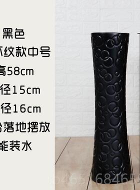 高档欧简花约陶瓷大花瓶代时尚白色创现意绢花客厅摆件式干落地花