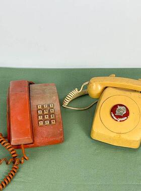 民俗怀旧老物件老式电话手摇电话机座机拨盘电话展览民宿装饰摆饰