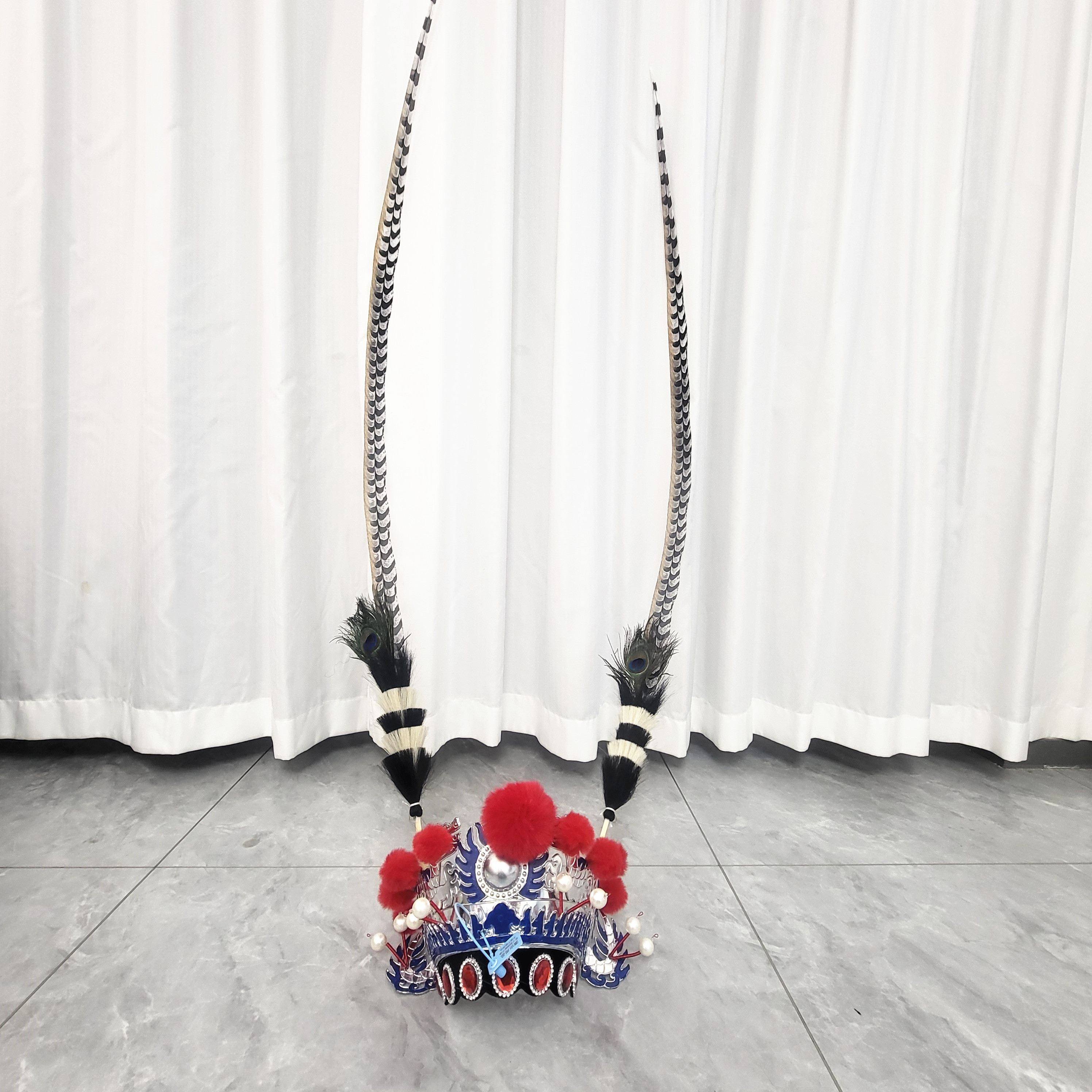 英歌翎子翎毛头饰京剧花旦头饰孙悟空表演羽毛山鸡毛戏曲翎毛道具,淘宝优惠券,粉丝福利购,淘宝优惠卷