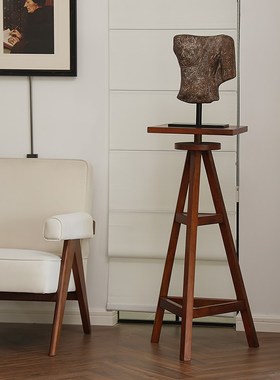 形上中古摆件设计师人像雕塑台底座复古花架服装店陈设墩子装饰品