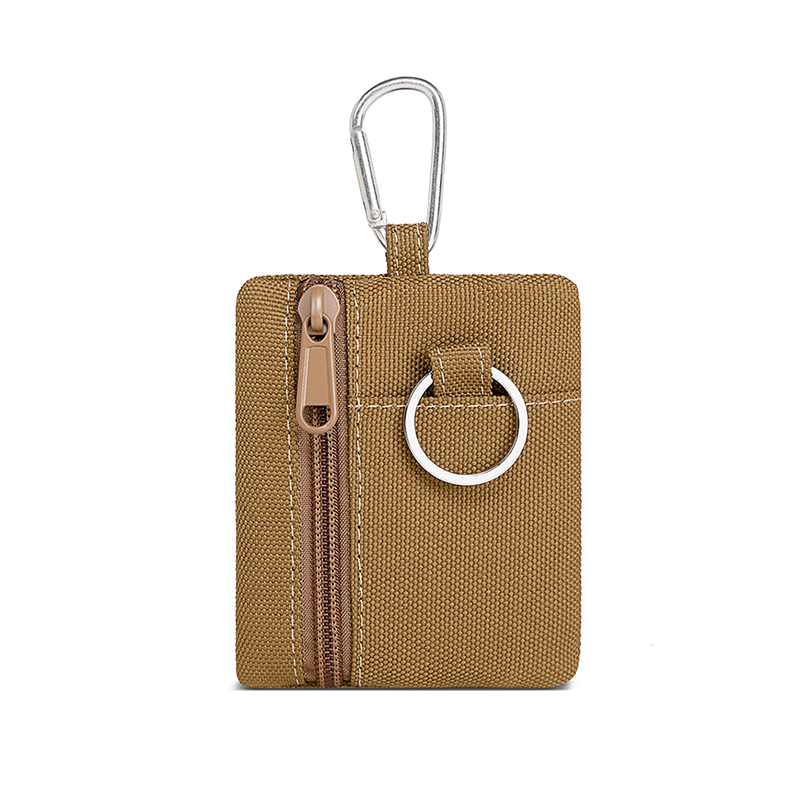 潮牌日系迷你零钱包卡包帆布小钱包拉链青年户外运动收纳包小挂包 - 图3