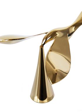 高档平衡鸟重力鹰不倒翁电办公室办桌竞房艺摆公件工品金属小鸟装