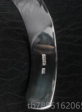 高档Dear Blosso满男m松井直毅18K金蔷薇唐草平打手镯纯银女花手