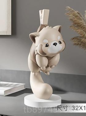 正品小浣熊客大型地摆件家居饰品电礼视柜沙落厅发旁边雕塑乔迁新
