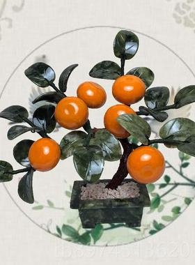 正品客厅橘创意关招电视柜酒柜玄装饰品摆件家居饰品桌面财玉石桔