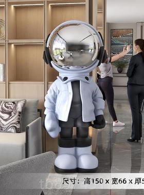 正品轻迎宾潮玩宇航大型落员地摆件太空人塑奢办公室装饰品开业雕