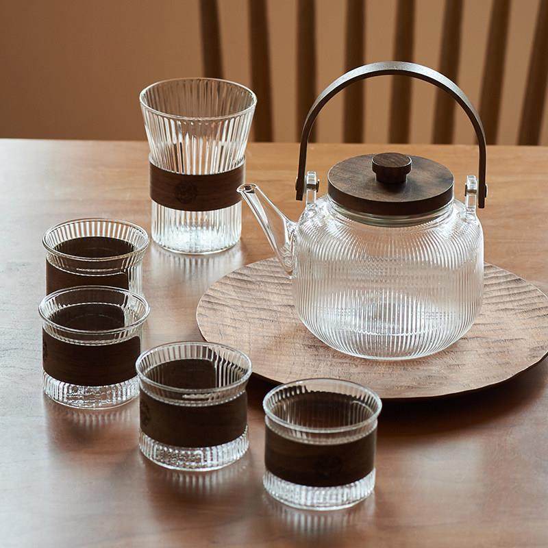 肆月英式轻奢耐热玻璃花茶壶套装水果茶壶养生茶具网红精致水壶杯,淘宝优惠券,粉丝福利购,淘宝优惠卷