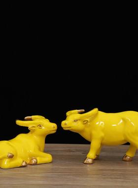 十二生肖招财牛摆件风水镇宅客厅办公室乔迁商务送礼家居工艺摆设