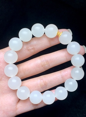 云上叙22 DS40774 和田玉单圈手串-多样性发一件-约12mm（甄选）