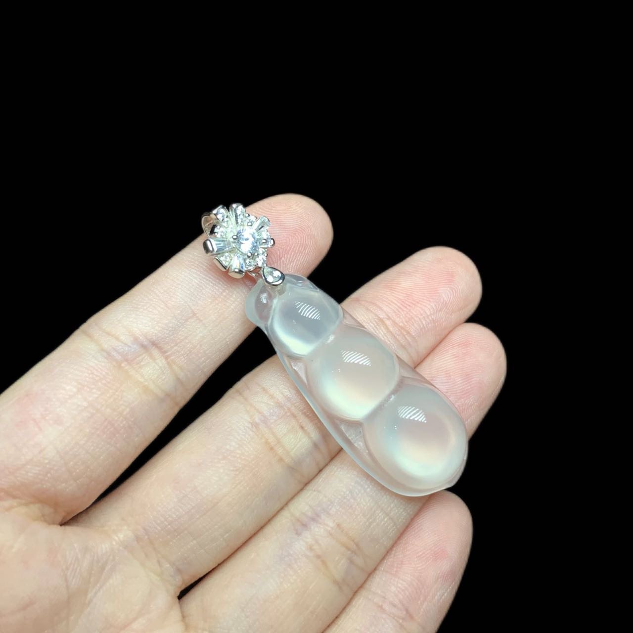 云上叙25 DS34912 S925银镶嵌玉髓吊坠-35×14×7mm（甄选）,淘宝优惠券,粉丝福利购,淘宝优惠卷