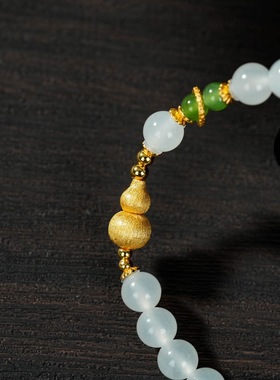 云上叙28 DS29658-和田玉DIY手串-多样性发其一-约6mm（甄选）