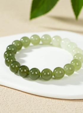 云上叙14 DS39015 和田玉单圈手串-多样性发一件-约10mm（甄选）