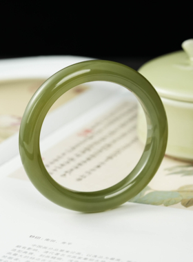 云上叙13 DS22465-和田玉手镯-多样性发其一-11×7mm（甄选）