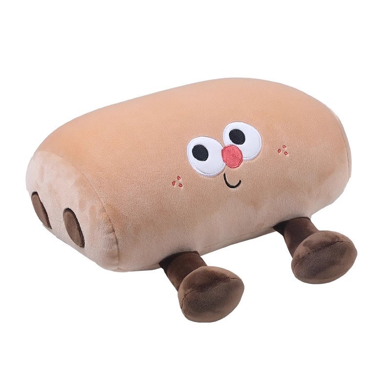 变形面包U型枕小学生护颈午睡枕办公室趴睡枕多功能抱枕午休神器 - 图3