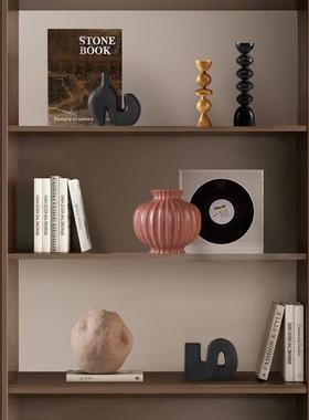 酒柜装饰品摆件软装高级感小众客厅样板房电视柜玄关艺术品摆设