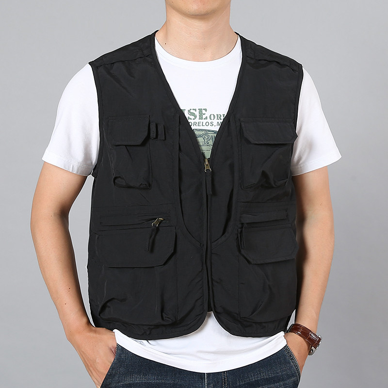 户外多口袋马甲男工装夹克背心钓鱼摄影导演马P夹大码春秋坎肩外,淘宝优惠券,粉丝福利购,淘宝优惠卷