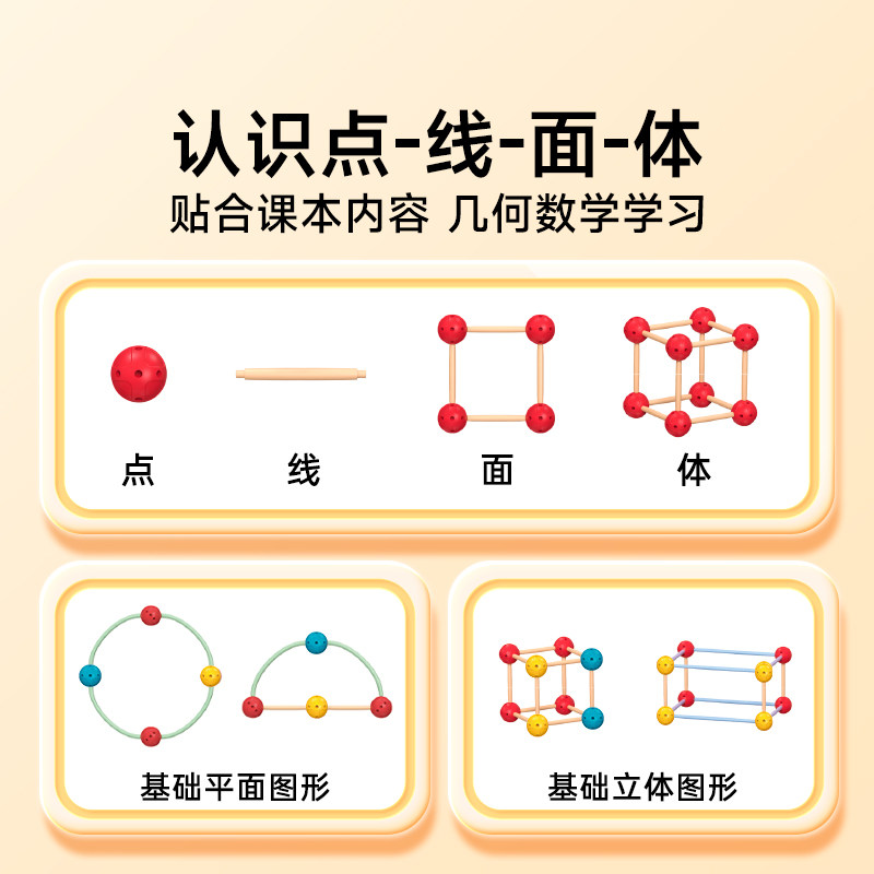 时光学空间几何建构师基础款进阶高级款 3-10岁幼儿启蒙空间解析几何立体搭建平面立体几何数理思维创造力训练想象力培养教育玩具,淘宝优惠券,粉丝福利购,淘宝优惠卷