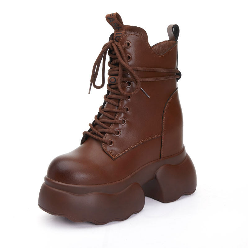 震地王12cm内增高马丁靴女2025秋季新款厚底单靴小个子切尔西短靴,淘宝优惠券,粉丝福利购,淘宝优惠卷