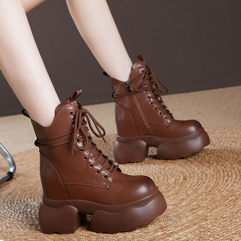 震地王12cm内增高马丁靴女2025秋季新款厚底单靴小个子切尔西短靴,淘宝优惠券,粉丝福利购,淘宝优惠卷