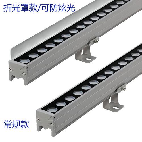 户外防水led洗墙灯别墅外墙轮廓庭院氛围亮化专用24V接线款线条灯 - 图1