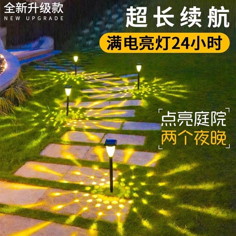 精选超大太阳能板智能开关控制插地款高亮整晚星落暖光庭院灯 超,淘宝优惠券,粉丝福利购,淘宝优惠卷