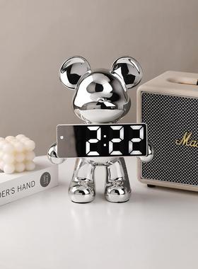 暴力熊装饰品时钟桌面无障碍豪华客厅电视柜酒柜装饰乔迁礼物礼物