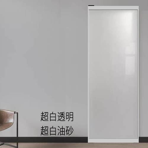 幽灵门隐形轨道无轨推拉平移门厨房厕所阳台吊轨门铝合金铝合金门 - 图0