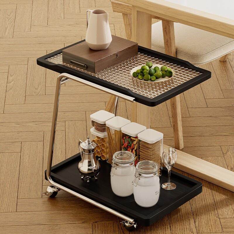 实木边几可移动收纳小推车客厅沙发储物置物架带轮现代简约小茶几,淘宝优惠券,粉丝福利购,淘宝优惠卷