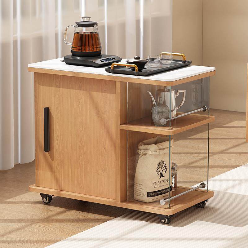 移动茶台小推车客厅多功能茶桌边几阳台储物柜子实木茶水沙发边柜,淘宝优惠券,粉丝福利购,淘宝优惠卷