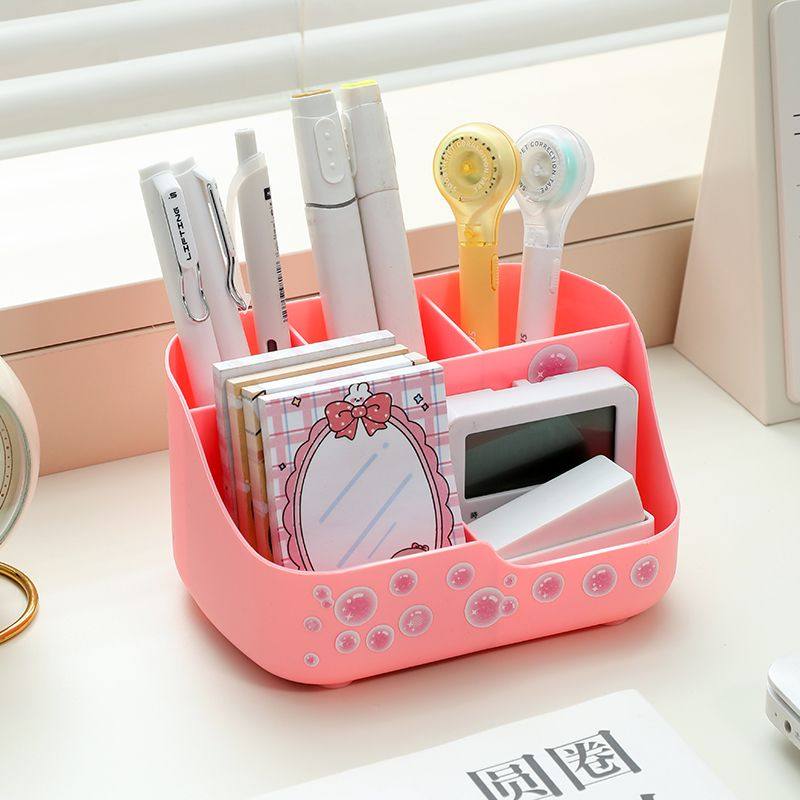桌面收纳盒多功能化妆品口红五格置物架宿舍办公室办公桌文具笔筒,淘宝优惠券,粉丝福利购,淘宝优惠卷