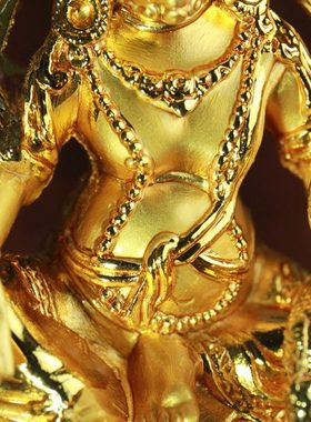 黄财像民族工艺品随身镀金小尺寸雕花迷你车载居家创意迷你摆件