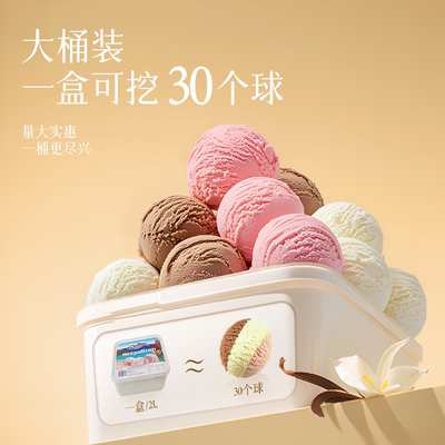 CHATEAU新西兰原装进口冰淇淋2L