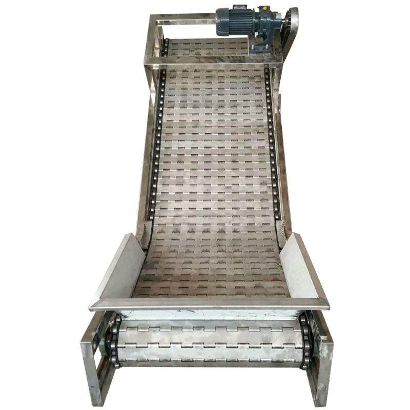 不锈钢链板提升机工业重载物料上料机冲床废料粉末04链板爬坡机,淘宝优惠券,粉丝福利购,淘宝优惠卷