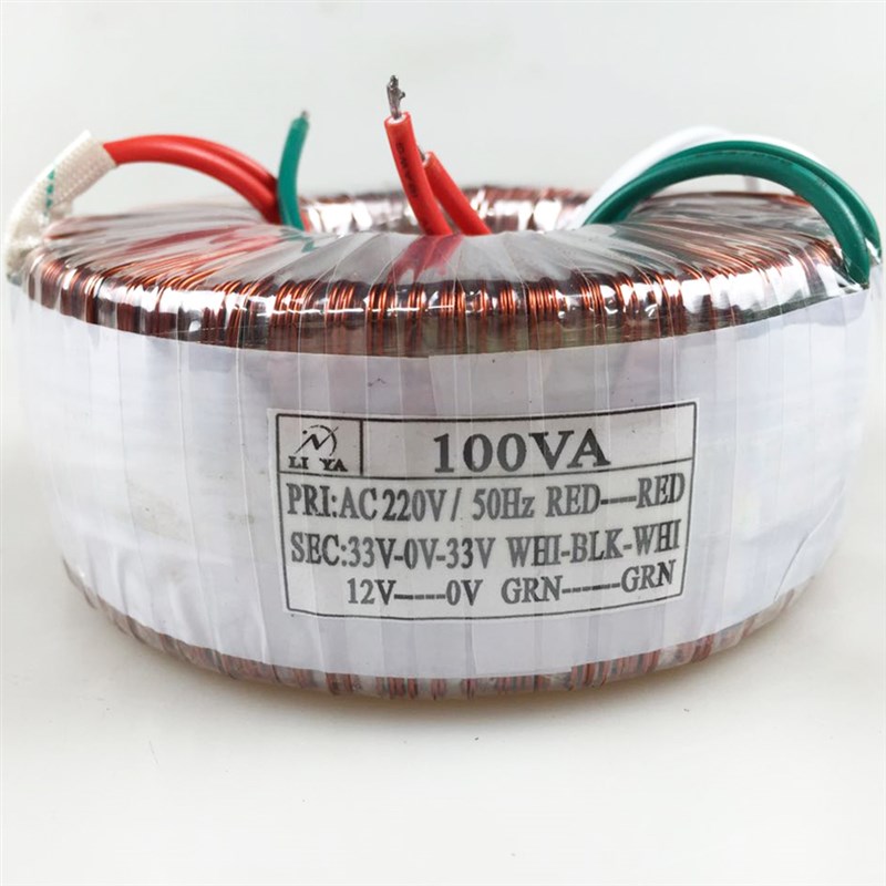100W环形变压器 220V转双33V12V干式隔离电源 纯铜足功率电子配件 - 图3