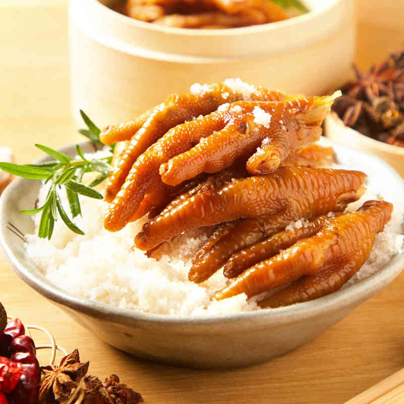 来伊份盐焗凤爪500g鸡爪鸡脚卤味真空美食小吃熟食休闲零食小包装,淘宝优惠券,粉丝福利购,淘宝优惠卷