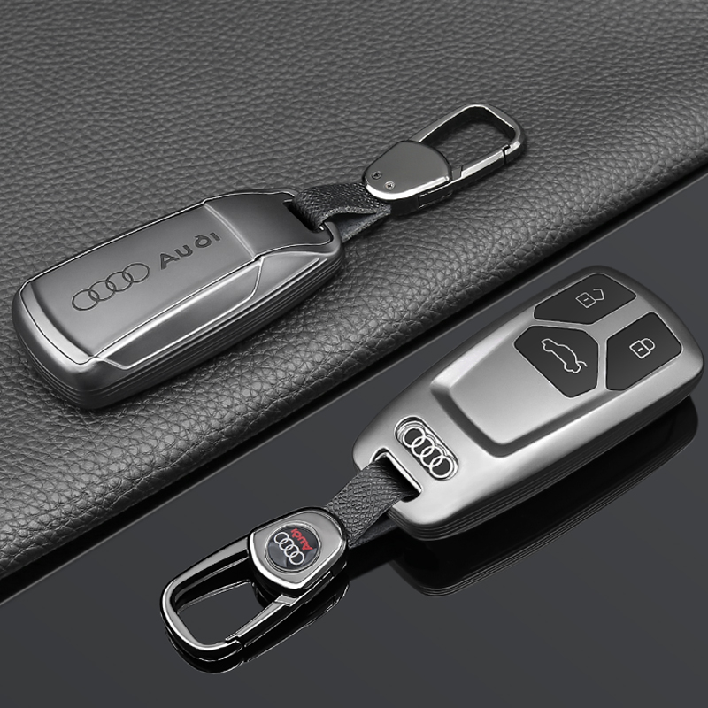 奥迪A4L钥匙套Q5L汽车23款A6L男士A3女Q3扣Q2LA5新Q7壳A8包 - 图0