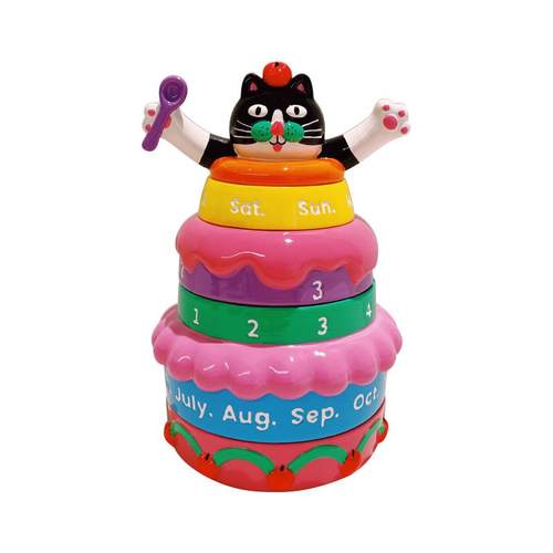 UODYCOCO有蒂棵棵小富贵蛋糕桌历万年历可选择新年礼物生日摆件 - 图3