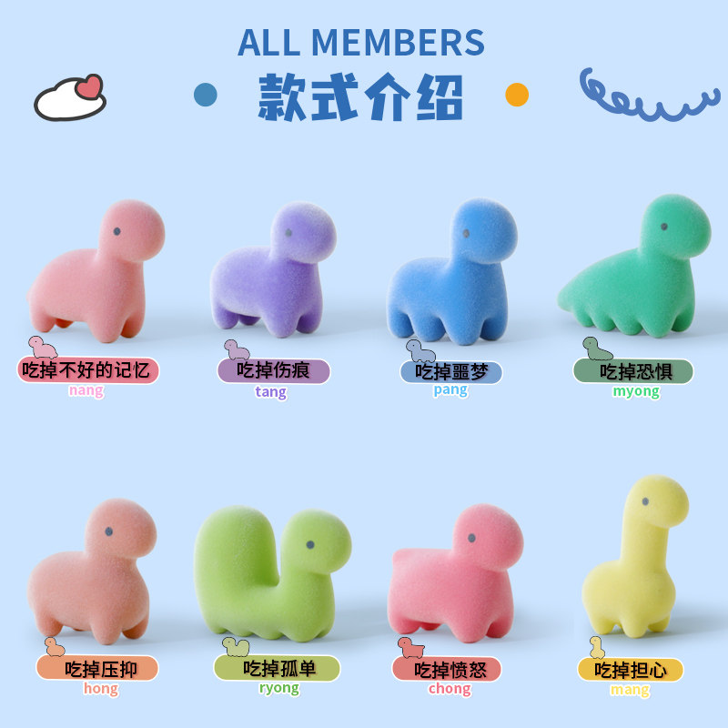 pettydust韩国小恐龙萌粒盲袋盲盒