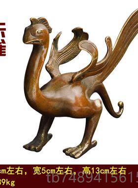 正品缘居饰纯龙黄德铜四大神兽青白虎朱雀玄武客厅装工艺摆件