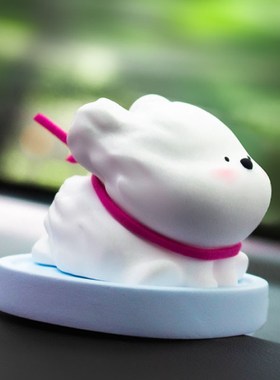 精选追风小狗可爱狗狗扩香石无火香薰石膏车载家居治愈办公桌生日