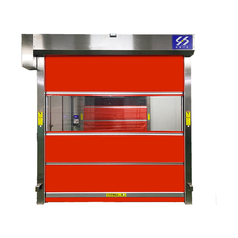 工厂快速卷帘门 食品车间不锈钢联动互锁PVC透明视窗快速卷帘门,淘宝优惠券,粉丝福利购,淘宝优惠卷