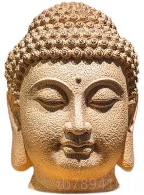 高档中大式号慈佛悲佛头佛首新像禅意家居摆件东南亚玄关走廊佛系