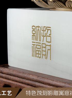 高档黄铜聚宝摆件招金财聚财客厅元开宝新家乔迁礼物盆新店业礼品