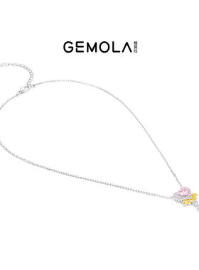 GEMOLA/格莫拉叛逆千金风爱心魔法棒项链