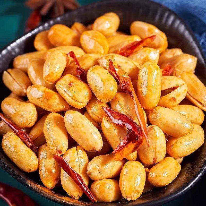 酒友鬼花生500g袋装下酒菜香辣油炸花生米年货批发零食去皮小吃,淘宝优惠券,粉丝福利购,淘宝优惠卷
