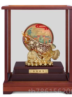 高档足金金箔一风顺帆船件开 乔业礼品招财商务办公室桌客厅迁帆