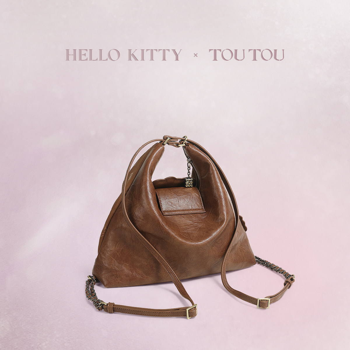 TOUTOUhellokitty三丽鸥棕色托特包双肩包哈喽kt女孩新年生日礼物,淘宝优惠券,粉丝福利购,淘宝优惠卷