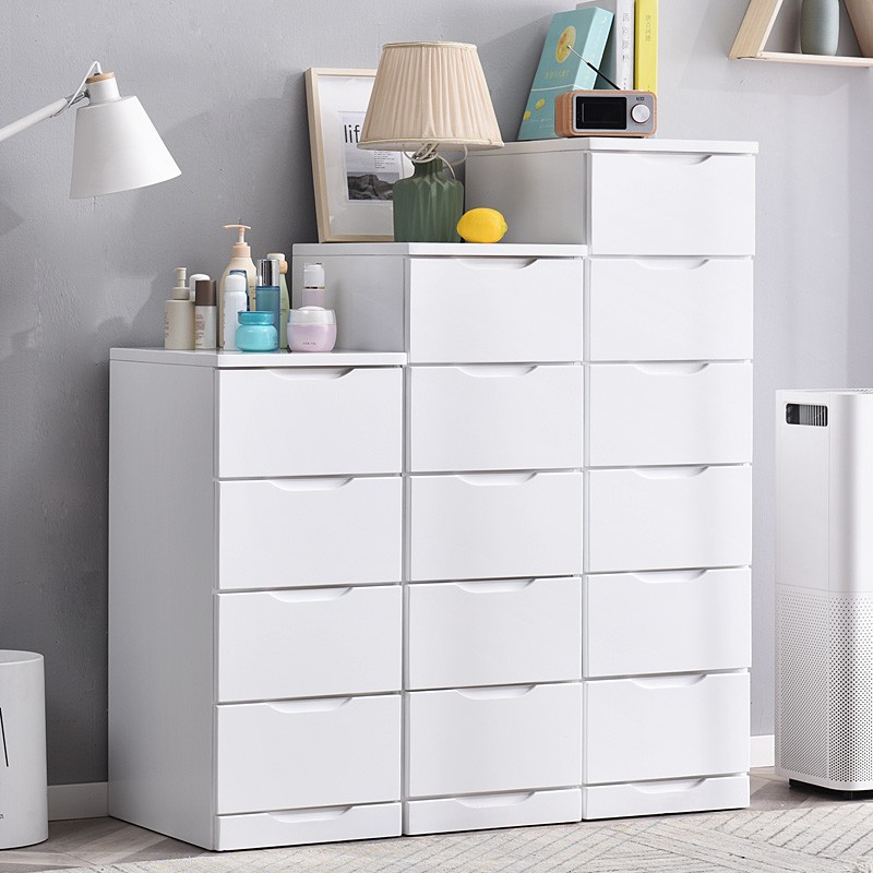 40宽加深抽屉收纳柜实木家用立柜储物柜50深夹角缝隙柜木质五斗橱 - 图0